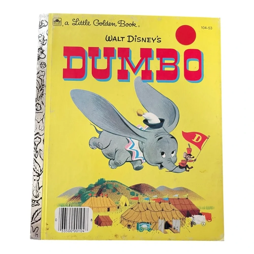 Walt Disney's Dumbo A Little Golden Book Vintage Children's Hardcover 1971